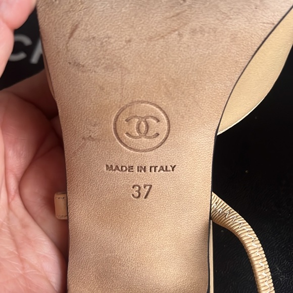 Authentic Chanel slingback small heels - Picture 9 of 11